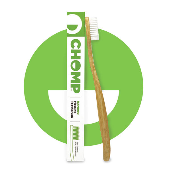 chomp bamboo flossing toothbrush