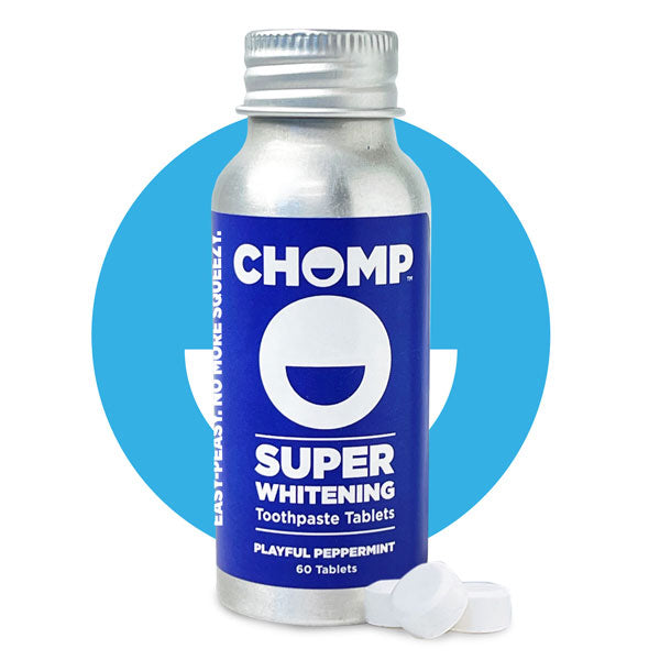 chomp peppermint whitening toothpaste