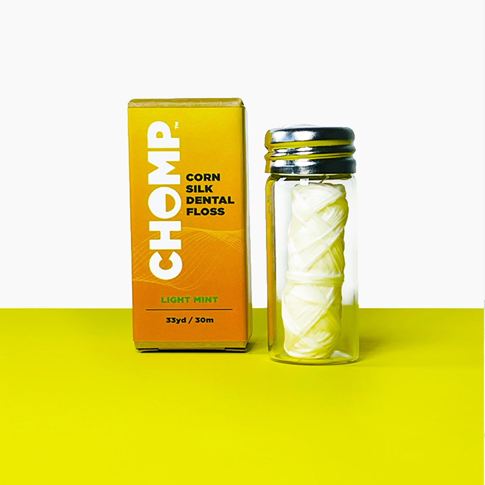 Corn silk dental floss