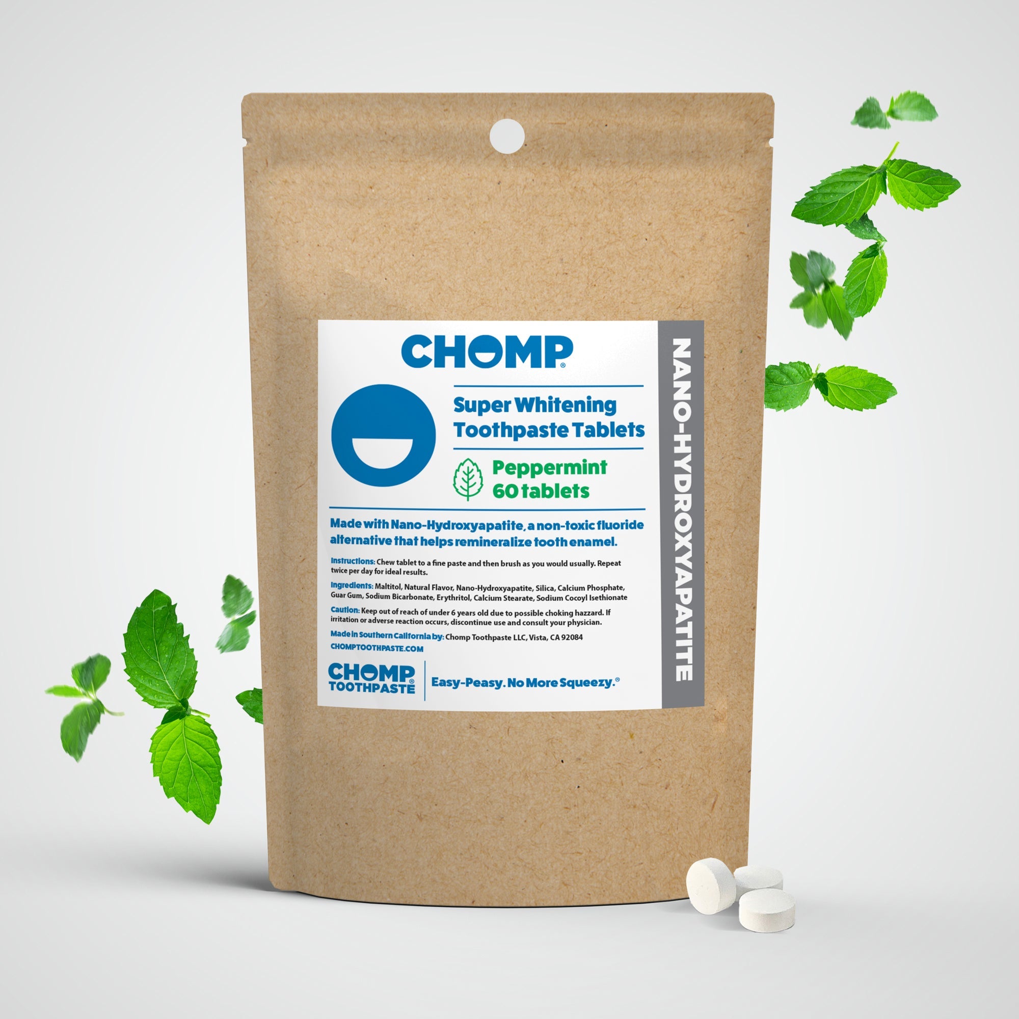 Nano-hydroxyapatite Toothpaste Tablets
