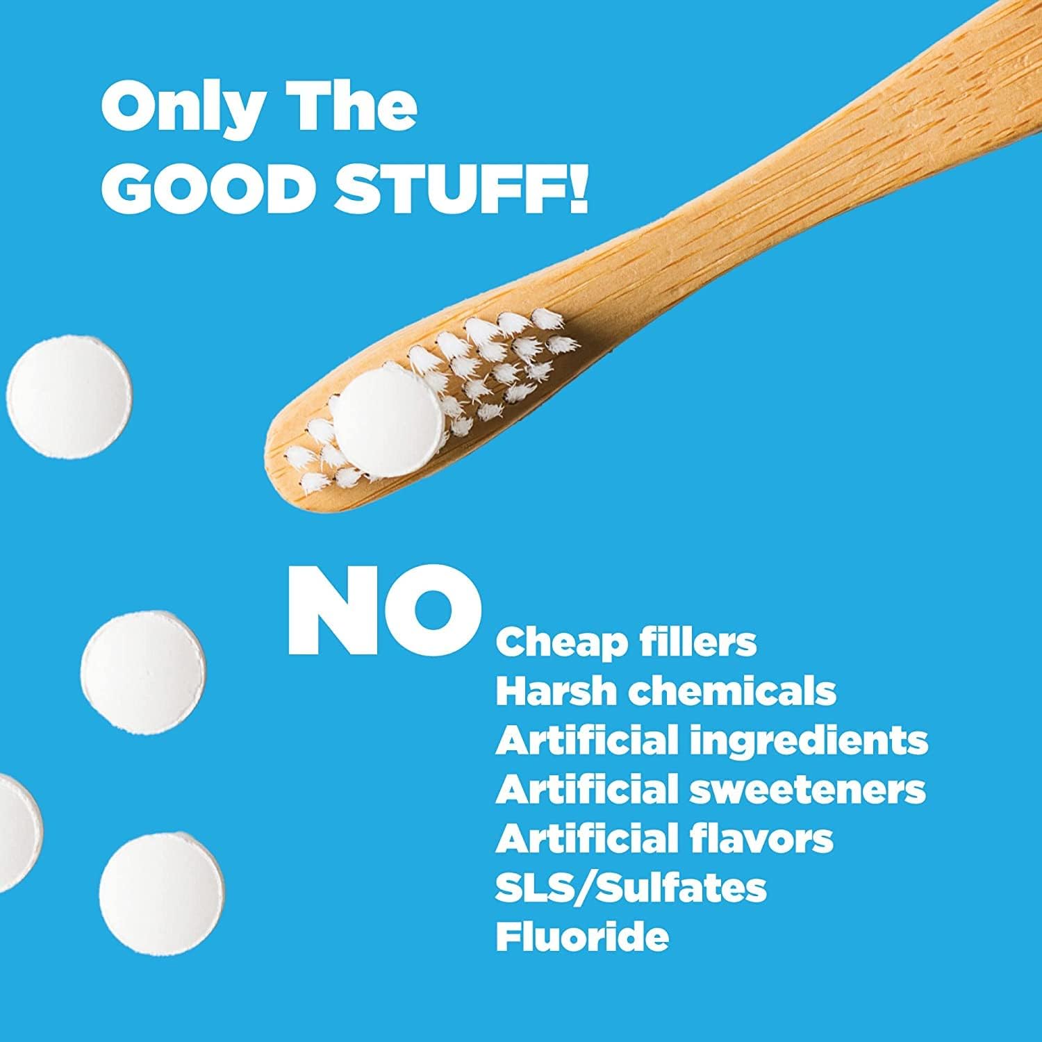 All natural chomp toothpaste tablets