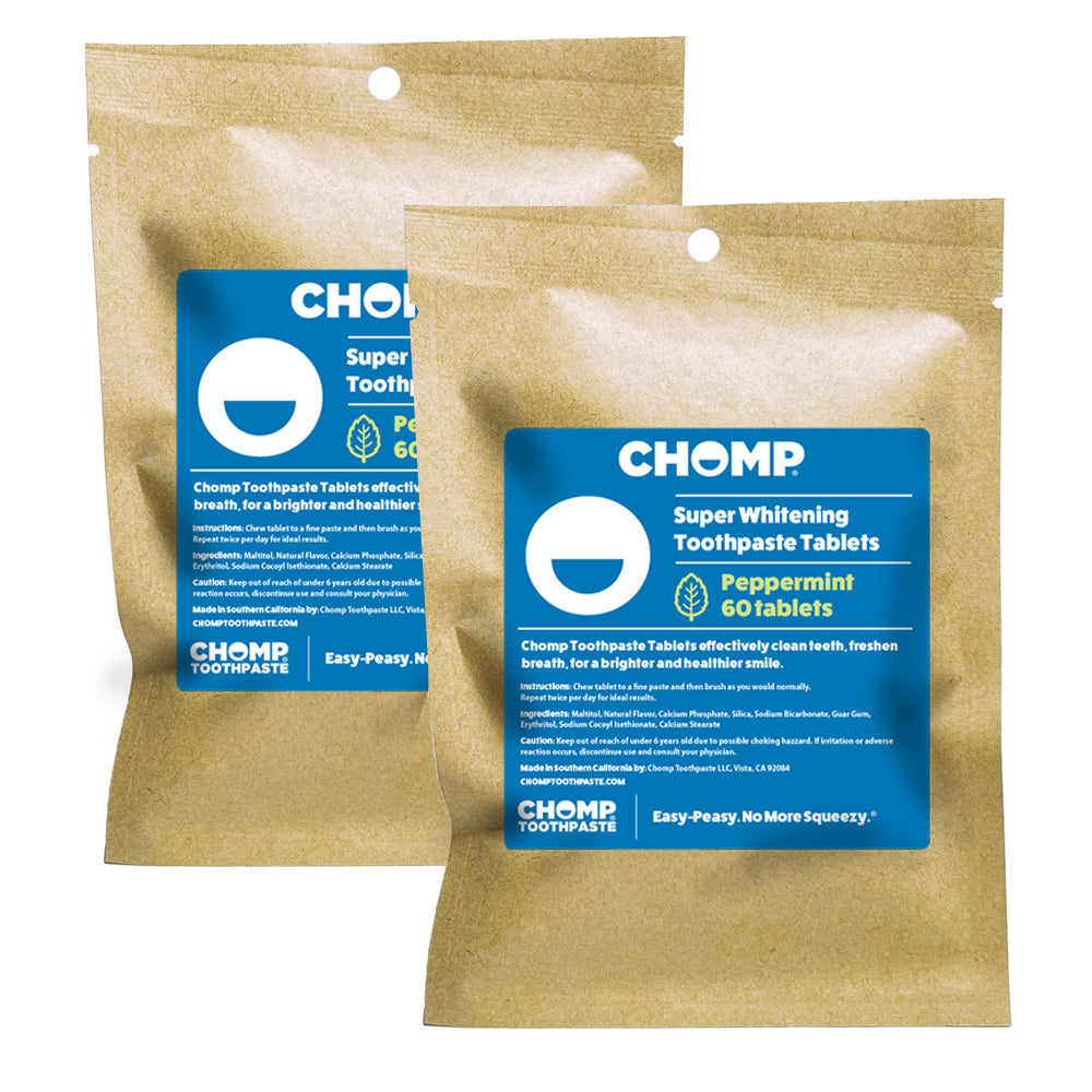 CHOMP Super Whitening Toothpaste Tablets Refill