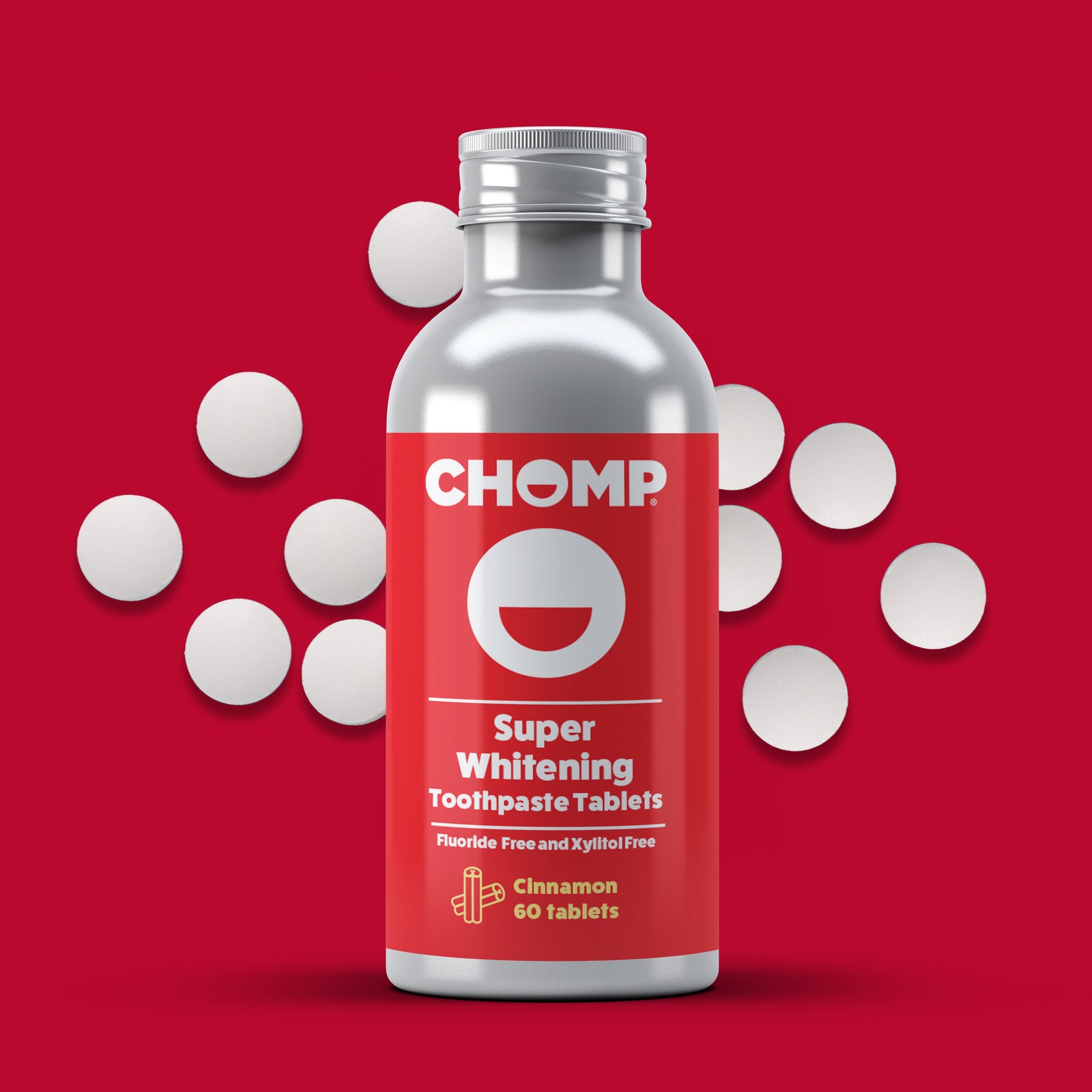 Chomp cinnamon toothpaste tablets
