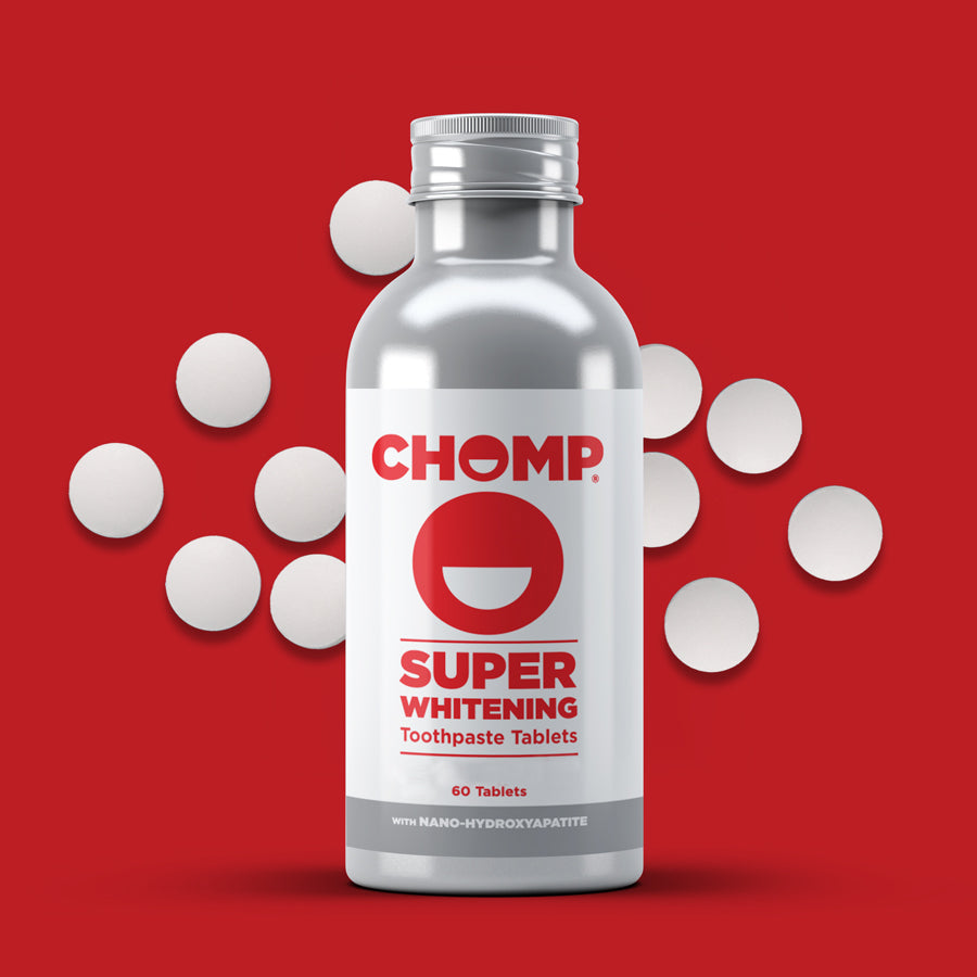 CHOMP Super Whitening Cinnamon NHAP Toothpaste Tablets