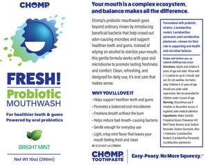 FRESH! Probiotic Bright Mint Mouthwash