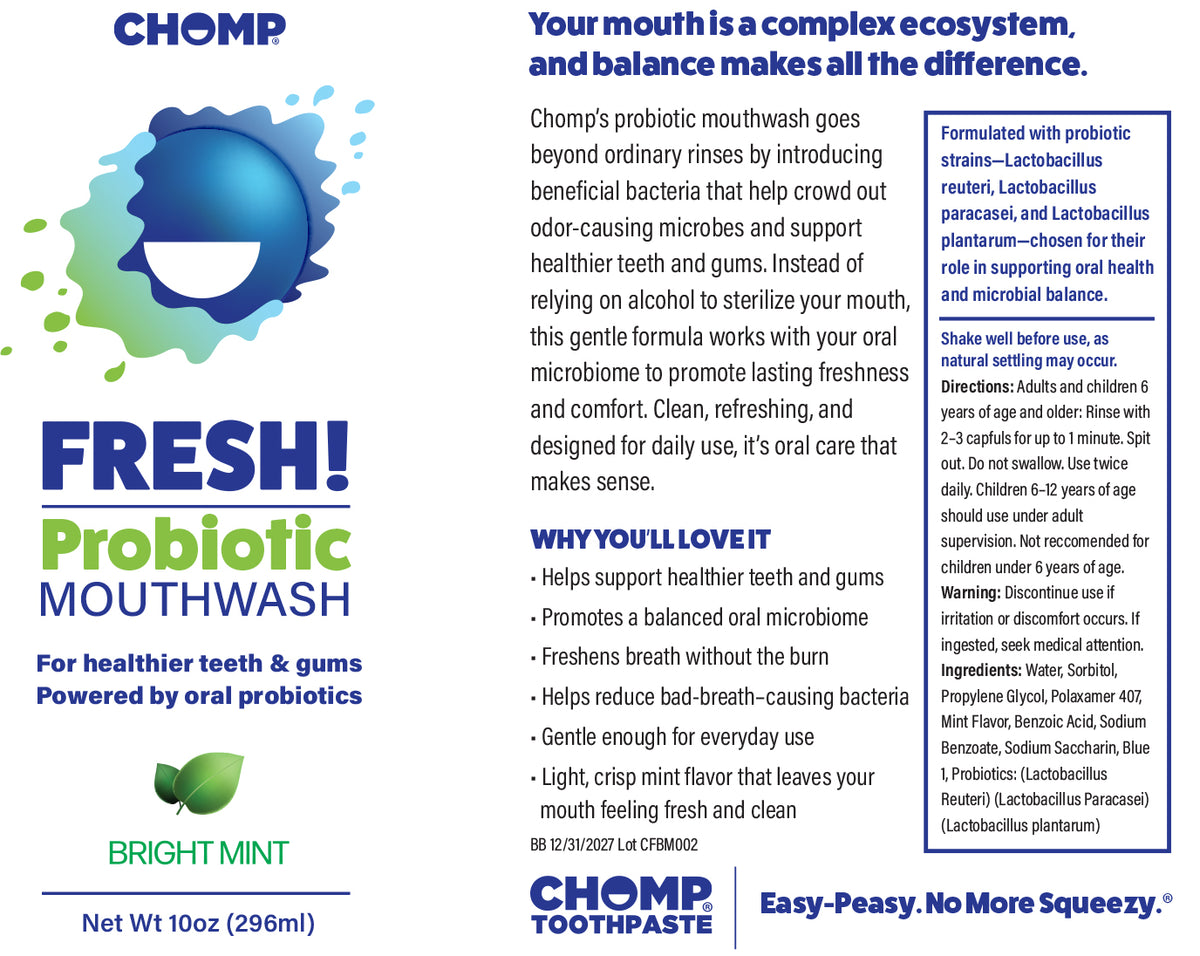 FRESH! Probiotic Bright Mint Mouthwash