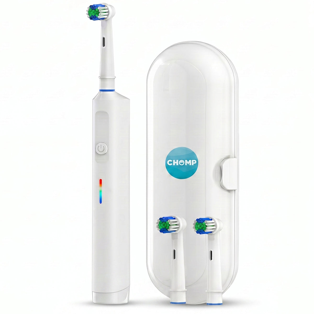 Chomp Electric Toothbrush with 2 heads and travel case
