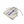 Beige drawstring bag with 'CHOMP' branding on a bathroom counter.
