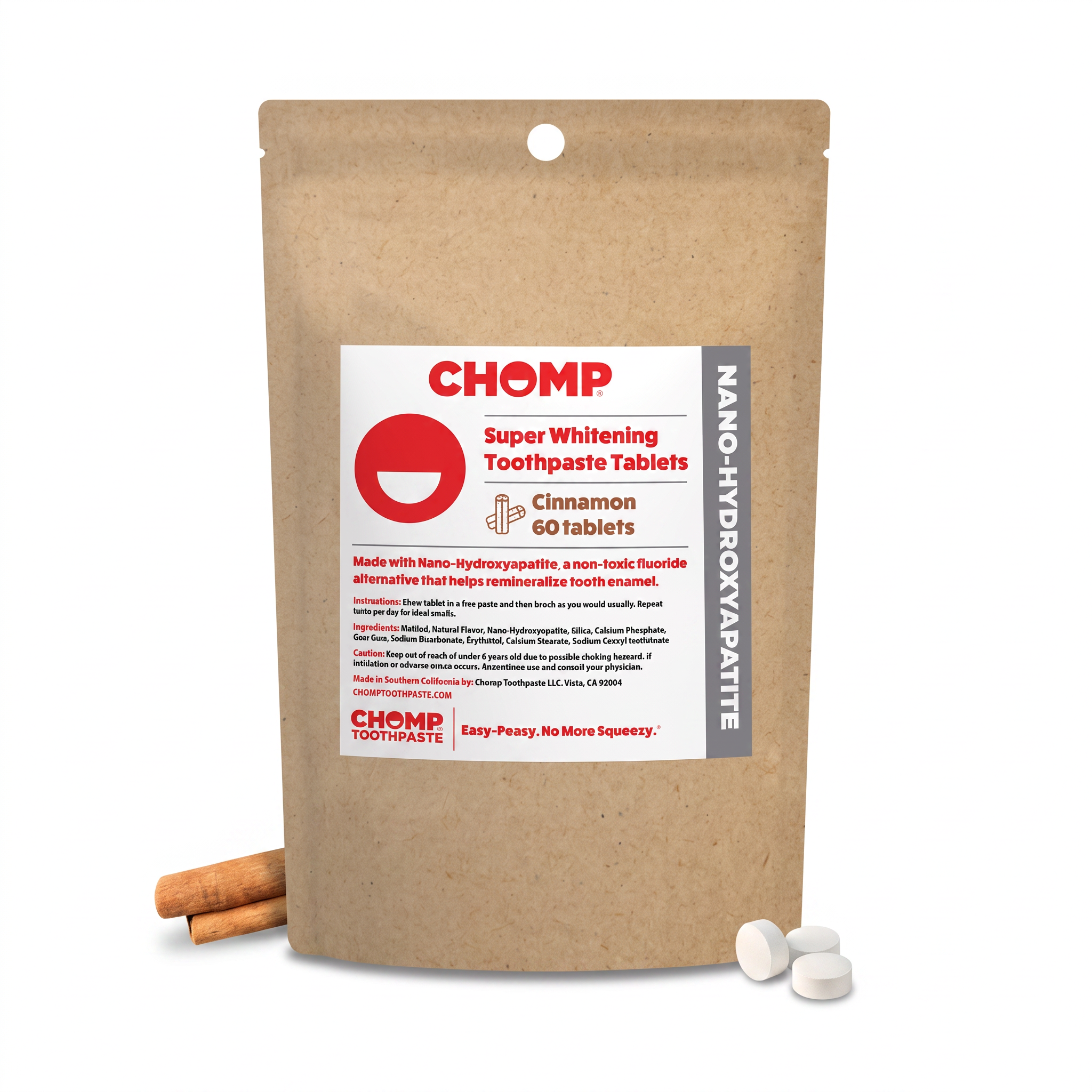 Super Whitening Cinnamon NHAP Toothpaste 60 Tablet Refill