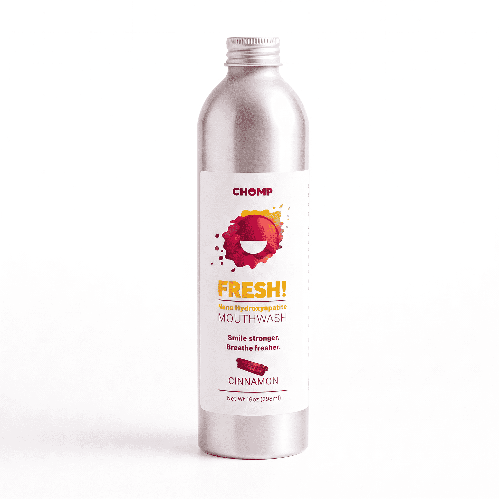 Chomp nano hydroxyapatite cinnamon mouthwash