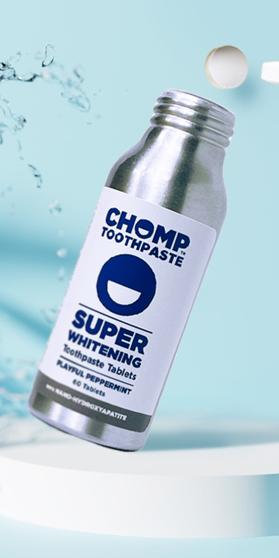 Chomp fluoride free toothpaste tablets