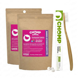 Chomp Junior 2 refills and toothbrush