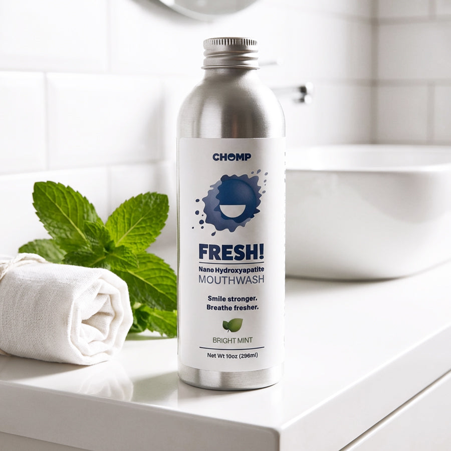 Fresh nano hydroxyapatite mouthwash