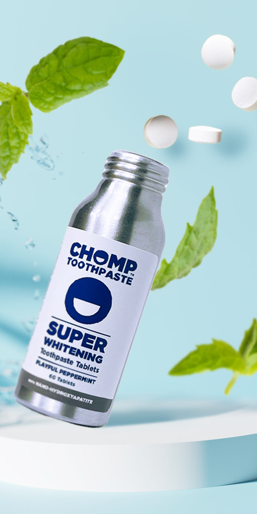 Chomp Nano Hydroxyapatite Toothpaste Tablets