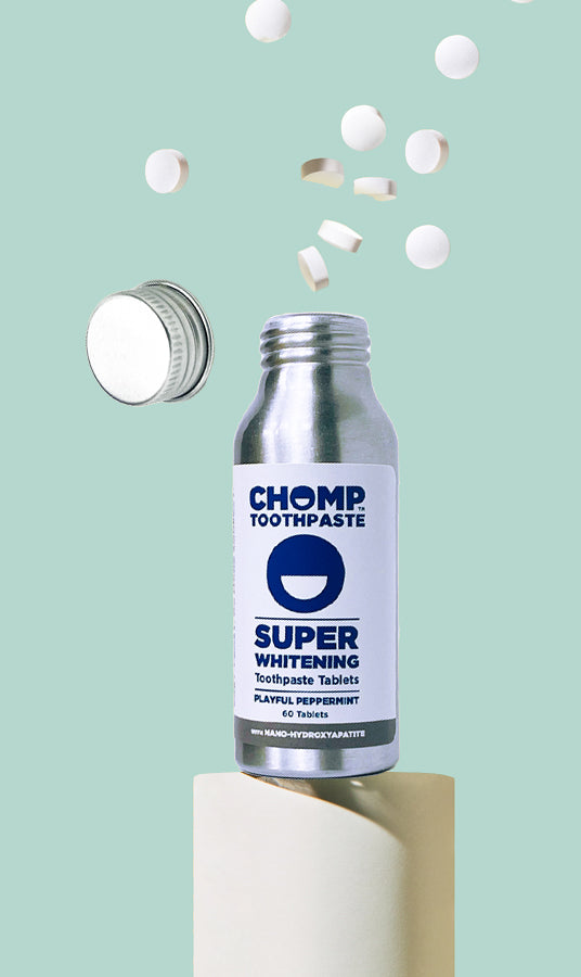 chomp nano hydroxyapatite toothpaste tablets