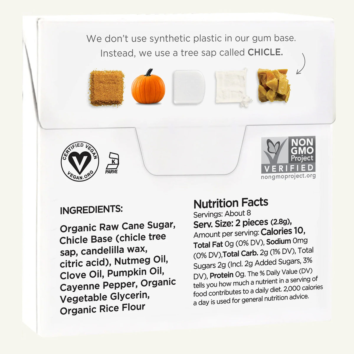 Simply gum pumpkin Spice ingredients