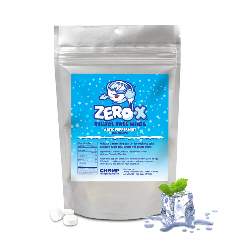 Chomp Zero-X Xylitol free mint