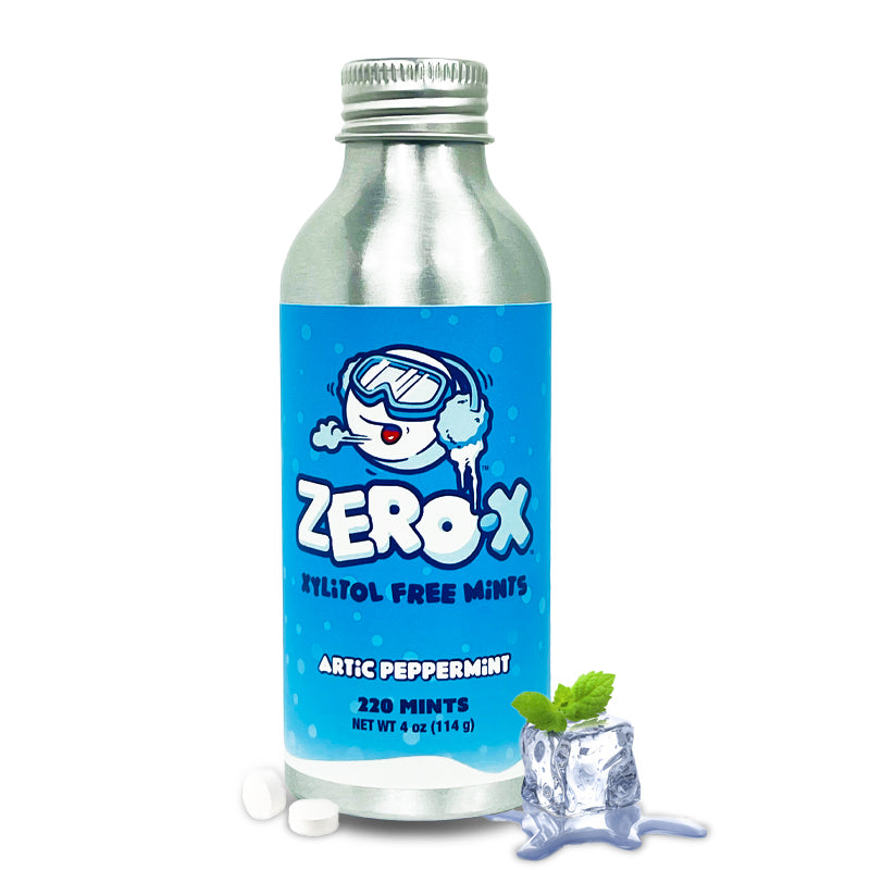 Chomp Zero-X Xylitol-free Breath Mints Bottle (Peppermint)