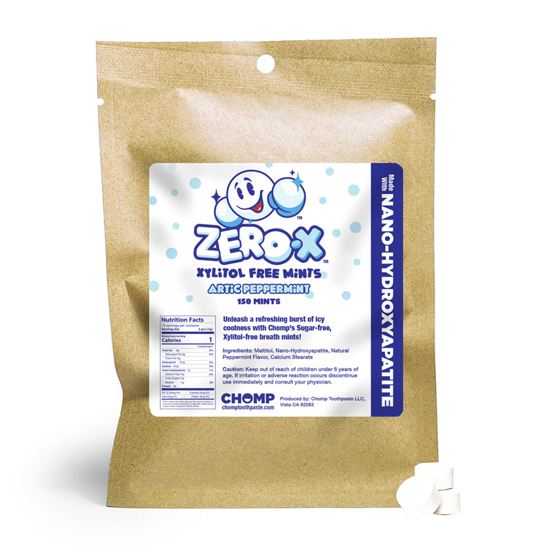 Zero-X Nano Hydroxyapatite Xylitol-free Mints (Peppermint)