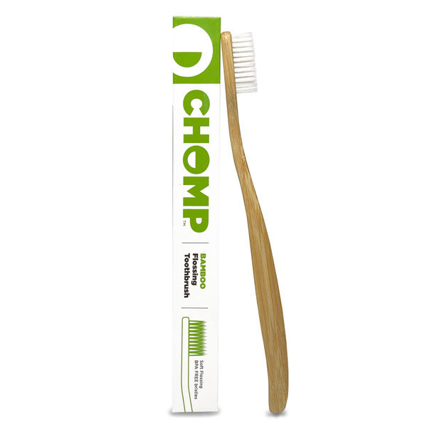 Chomp Bamboo Flossing Toothbrush (Wholesale)