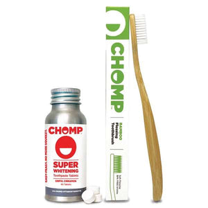 chomp cinnamon nano toothpaste with toothbrush