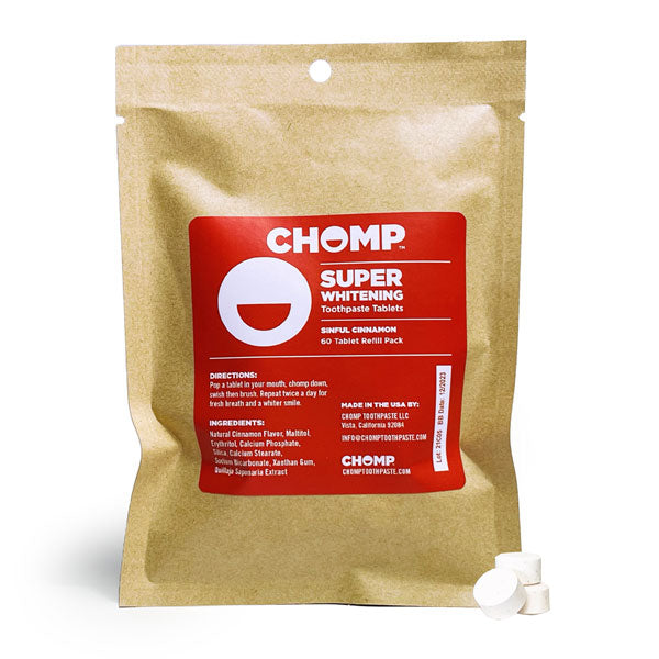 Chomp Toothpaste Tablets Refill - 4 Versions (Wholesale)