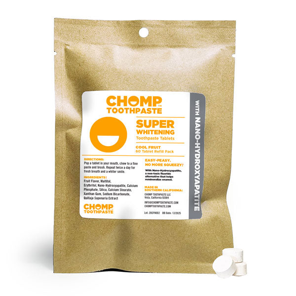 Chomp Toothpaste Tablets Refill - 4 Versions (Wholesale)